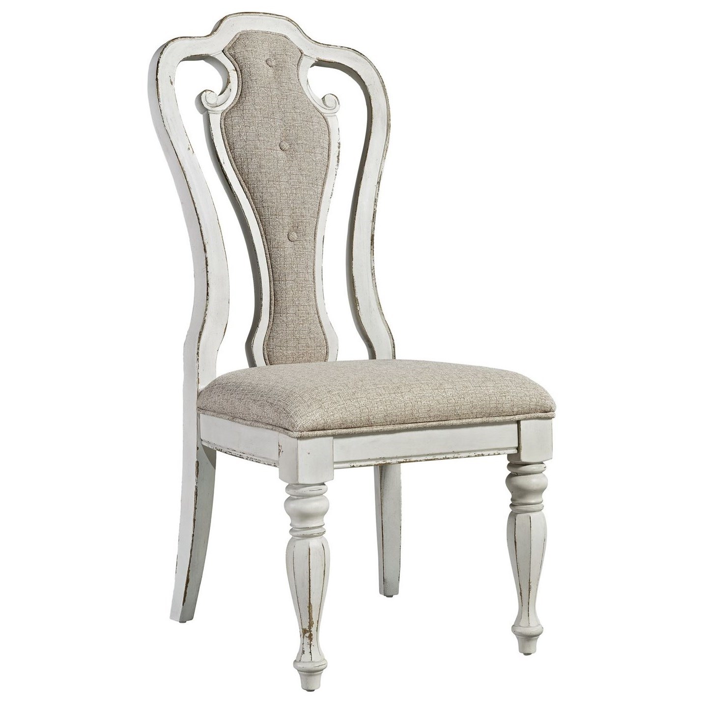 Liberty Furniture Magnolia Manor Splat Back Side Chair with Upholstered